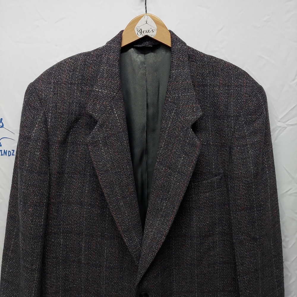 Vintage Pierre Cardin Plaid 2 Button Blazer - Picture 7 of 16